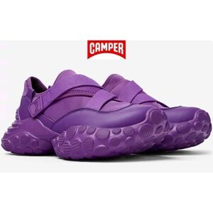 CAMPER MEN NIB PELOTAS MARS LEATHER/TEXTILE PURPLE SNEAKERS. SIZE EU 44/US 10.5